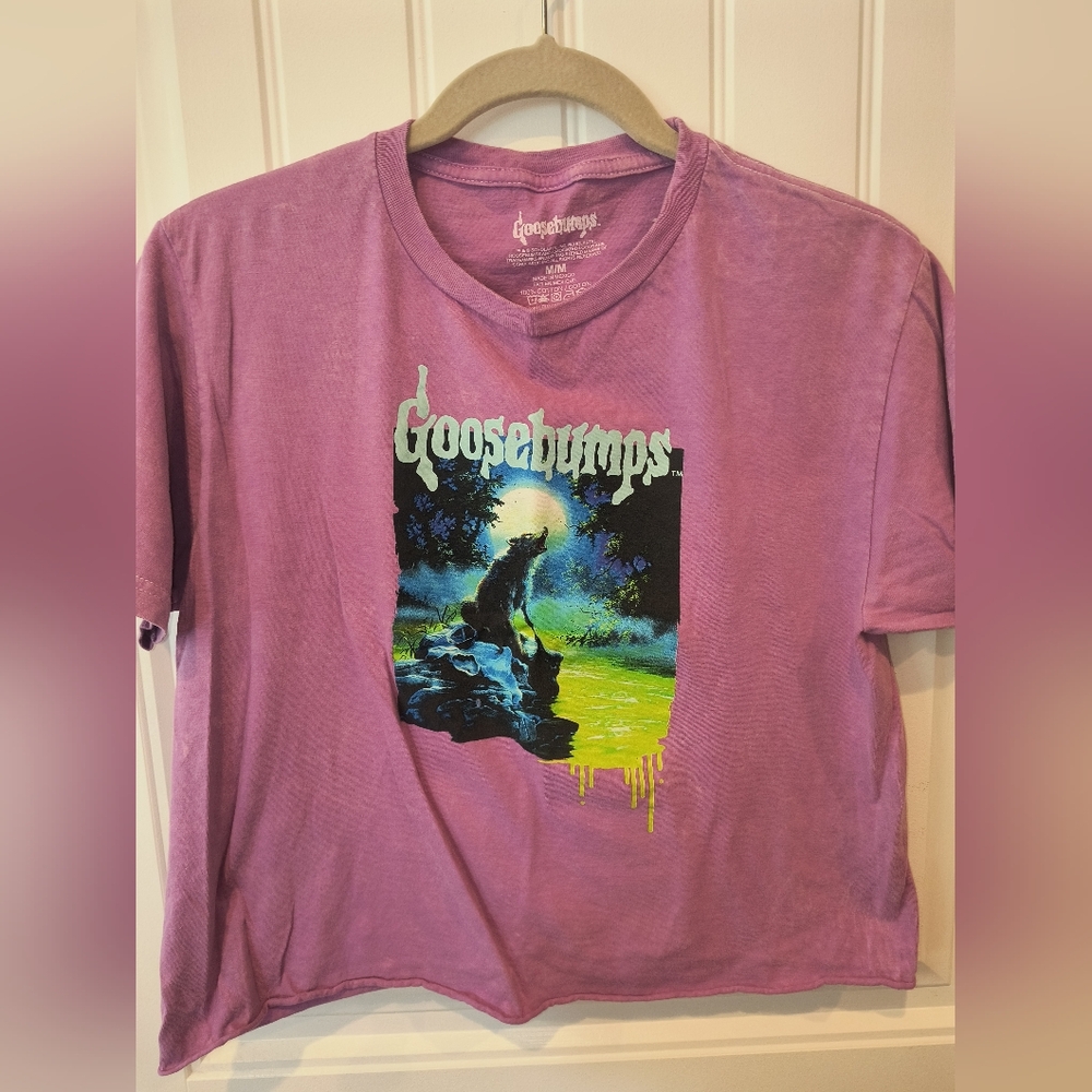 Goosebumps Purple Graphic T-Shirt